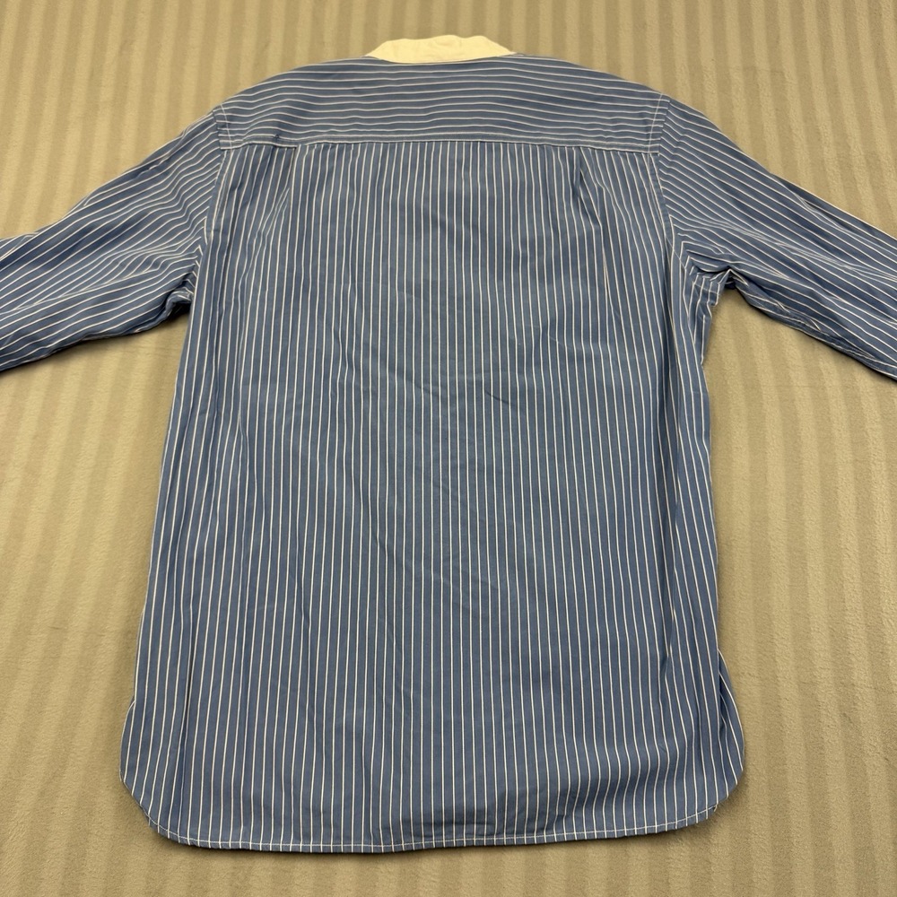 American Eagle Outfitters Shirt Men's Size Medium Blue Button Down No Collar - Picture 5 of 6